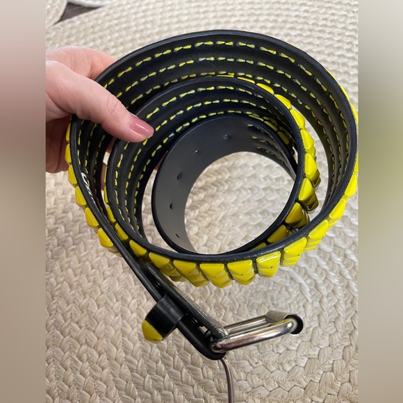 Yellow Studded Belt - Picture 3 of 6